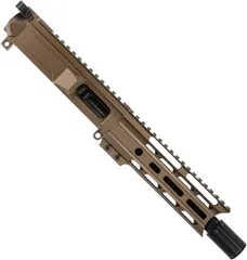 ABC RIFLE COMPANY AR9 9mm Luger Pistol Billet 7in Barrel M-LOK Handguard Complete Upper Receiver w/BCG And Charging Handle Cerakote Burnt Bronze
