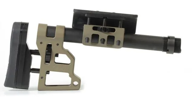 MDT Skeleton Carbine Stock Adjustable Cheek Pad 9.75 inch FDE