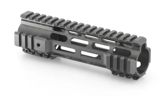 JE Machine Tech AR-15 M-LOK Versatile Free Float Quad Rail Handguard Black 7 In