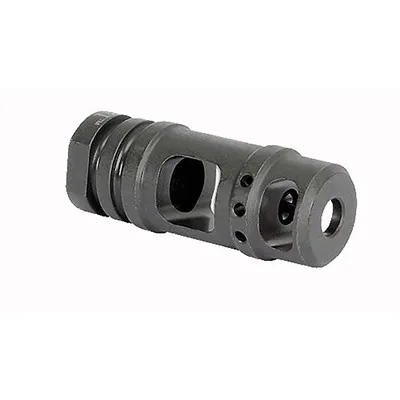 AR-15 Two Chamber Muzzle Brake Black 1/2-28