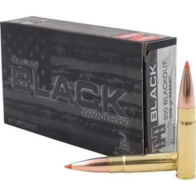 Hornady A-Max Polymer Tip Black 300 AAC Blackout 208gr ELD-M 20/Box