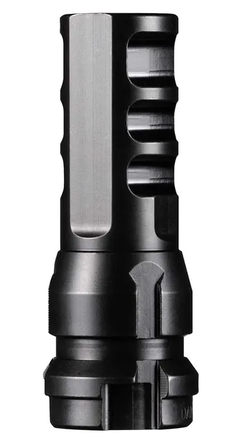 Dead Air KeyMo Muzzle Brake, 8.6mm/.338, 3/4x24, Black