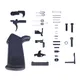 Guntec USA AR-15 Complete Lower Parts Kit w/Ergonomic Polymer Pistol Grip