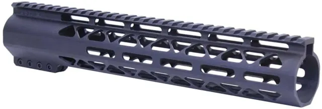 Guntec USA AR-308 12in Air-Lok Series M-LOK Compression Free Floating Handguard w/ Monolithic Top Rail Anodized Black