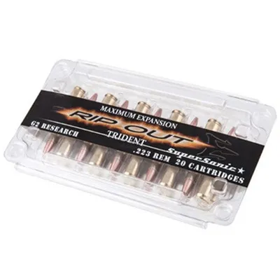 Trident 223 Remington 65gr Solid Copper Lead-Free HP 20/Box
