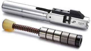 JP Enterprises EnhancedBolt Bolt Carrier Group BCG 9mm Polished SS Finish Short Stroke Heavy SCS System JPSCS2-9SS-5H2 - 2 Tungsten/ 3 Steel Masses