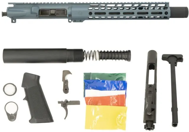 Ghost Firearms Upper Receiver Pistol Lower Parts Kit .300 Blackout 10.5in Pistol Light HBAR Barrel 1-8 Twist 11in M-LOK Freefloat Handguard Flash Can