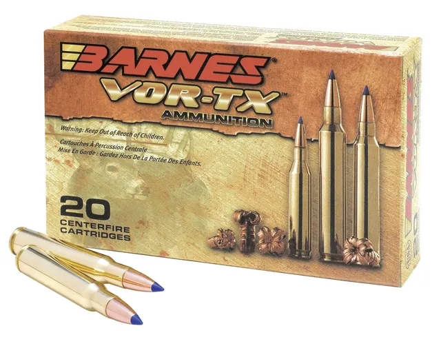 Barnes Bullets VOR-TX 168 gr Tipped TSX Boat Tail .308 Win Ammo, 20/box
