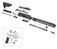 Tiger Rock AR Rifle Build Kit BCG LPK and Stock Kit .300 AAC Blackout 24in 16in Barrel HBAR Carbine 1x8 5/8x24 15in M-LOK Handguard Compensator