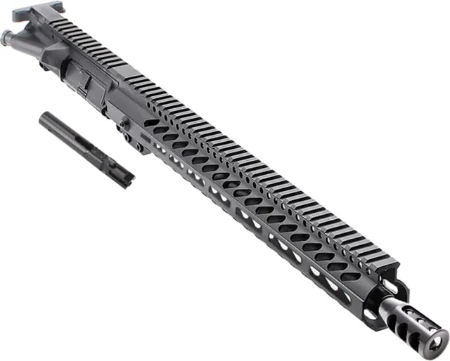 Tiger Rock AR Complete Upper Receiver 9mm Caliber 24in 16in Barrel Straight 1x10 Twist 1/2x36 Thread 15in M-LOK Handguard Compensator Nitride Anodized