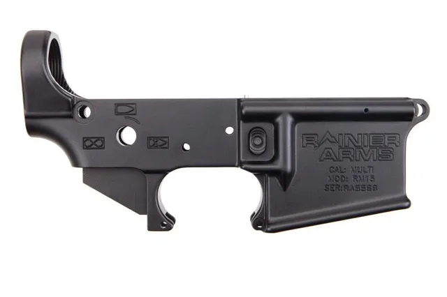 Rainier Arms Forged CA Compliant Lower Receiver with Battle Arms Development MRB
