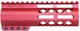 Guntec USA AR-15 6in Air-Lok Series M-LOK Compression Free Floating Handguard w/ Monolithic Top Rail Anodized Red
