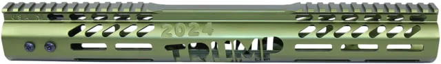 Guntec USA Limited Edition Trump Series M-LOK System Free Floating Handguard w/Monolithic Top Rail .308 Caliber 15in Anodized Green