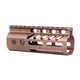 Guntec USA 5" Ultra Lightweight Thin M-LOK Free Floating Handguard w/ Monolithic Top Rail Anodized Bronze