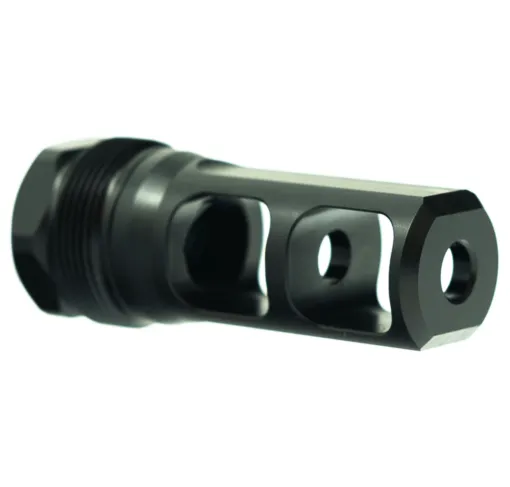 Faxon Firearms Muzzlok Stainless Steel Plan B Muzzle Brake - 1/2x28 - .250" Bore