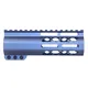 Guntec USA AIR-LOK Series AR-15 M-LOK Compression Free Floating Handguard w/ Monolithic Top Rail 6in Anodized Grey