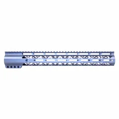 Guntec USA AirLok Series M-LOK Compression Free Floating Handguard w/Monolithic Top Rail 15in Grey