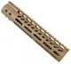 Guntec USA Ultra Lightweight Thin M-LOK Free Floating Handguard w/Monolithic Top Rail 10in Cerakote Flat Dark Earth