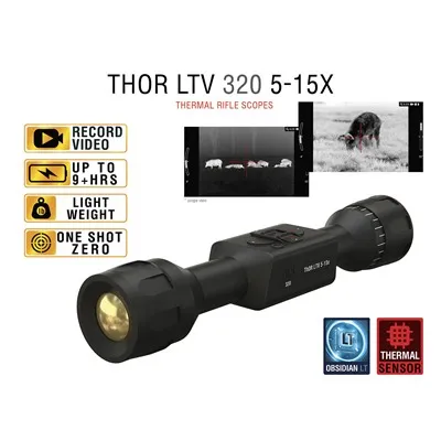 5-15x Thor-LTV 320x240 12-Micron Thermal Rifle Scope
