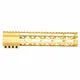 Guntec USA AirLok Series M-LOK Compression Free Floating Handguard w/Monolithic Top Rail 10in Gold