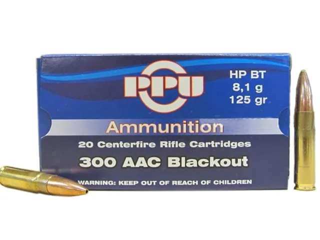 Prvi Partizan .300 AAC Blackout HPBT 125 gr 20 Rounds Ammunition