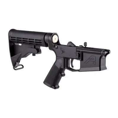 M4E1 Comp Lower Receiver W/ A2 Grip & M4 Stock For AR-15 BLK