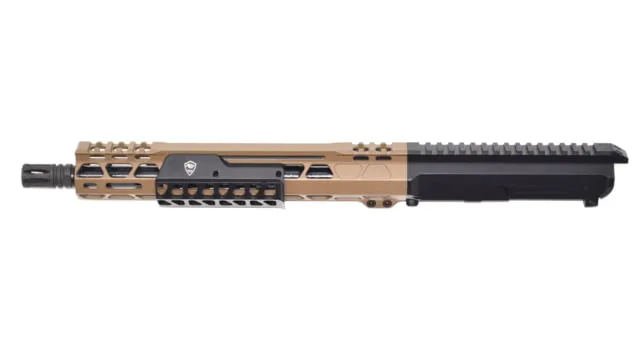 Bilson Arms BA-15FC 338 ARC 12.5in Forward Complete Upper Assembly Pistol Length 1-8 Twist 5/8x24 FDE/Graphite Black