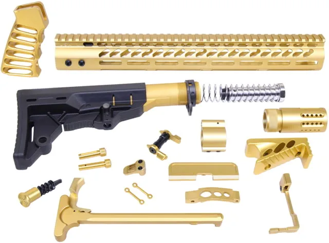 Guntec USA AR-15 Ultimate Rifle Kit Anodized Gold