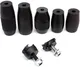 A3 Industries Compact Modular Vertical Foregrips Compact 3-Slot Picatinny Mounting Base With 2.75In HK Grip Aluminum Black