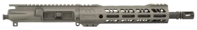 Grid Defense Complete Upper Receiver 5.56mm 10.5 inch Carbine Length 4150 Steel M4 Barrel 1-7 Twist A2 Flash Hider Tungsten Gray