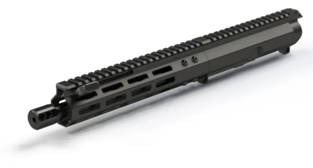 FM Products FM-9 AR 9mm Forward Charging Upper Receiver w/ Micro Brake 9x19mm Parabellum 10 inch 8.5in Barrel Blast Diffuser Black