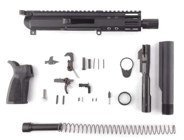 FM Products MIKE-9 9mm Build Kit 10 inch Mil-Spec Rear Charge Black