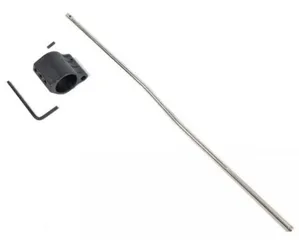 Guntec USA AR-15 Low Profile Gas Block w/Carbine Length Gas Tube .750 Diameter 3 Set Screws Steel