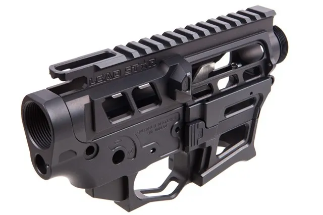 Lead Star Arms LSA-9 Skeletonized PCC/AR-9 Receiver Set - Black