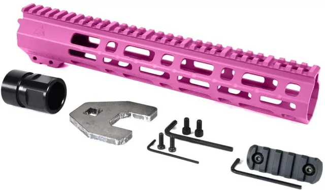 AT3 Tactical SPEAR M-LOK AR-15 Free Float Handguard 12in Length Pink