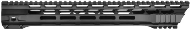 JE Machine Tech AR-15 M-LOK Free Float Clamp On Quad Rail Handguard 15 in Barrel Nut Included No Anti Rotation Tabs Black