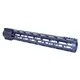 Guntec USA AR-308 15in AIR-LOK Series M-LOK Compression Free Floating Handguard With Monolithic Top Rail Gen 2 Anodized Grey