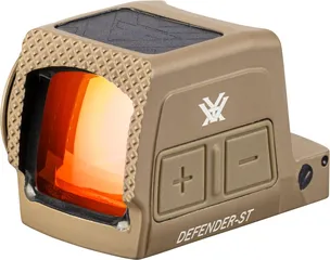 Vortex - Defender-ST Enclosed Solar Micro Red Dot - Tan