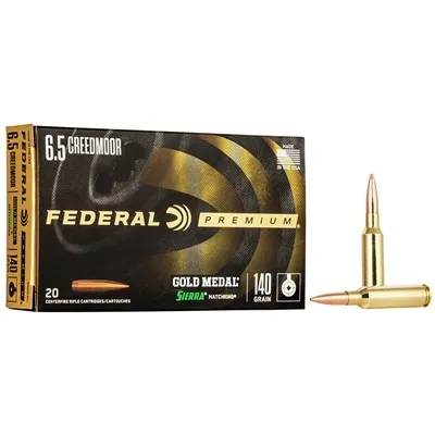 Fed Ammo 6.5 Crdmr 140gr Gold Medal SM - 6.5 Creedmoor 140gr Matchking 20/Box