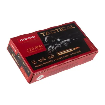 Tactical 223 Remington 55gr Full Metal Jacket 500/Case