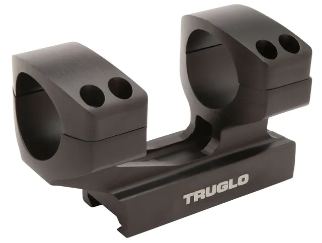 TruGlo AR-15 30mm 1.5" Aluminum 1-Piece Tactical Scope Mount, Anodized Matte Black