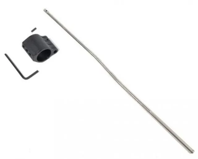 Guntec USA AR-15 Low Profile Gas Block w/Carbine Length Gas Tube .750 Diameter 3 Set Screws Steel