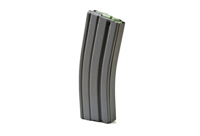 ASC 5.56/.223 AR-15 Aluminum 30 Round Magazine, Black Marlube, Orange Follower