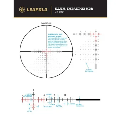 VX-6HD 4-24x52mm SFP Illuminated CDS-Tzl3 Impact-23 MOA BLK