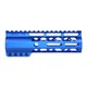 Guntec USA AIR-LOK Series AR-15 M-LOK Compression Free Floating Handguard w/ Monolithic Top Rail 6.75in Anodized Blue