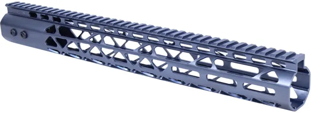 Guntec USA Air Lite M-LOK System Free Floating Handguard With Monolithic Top Rail 15in Anodized Grey