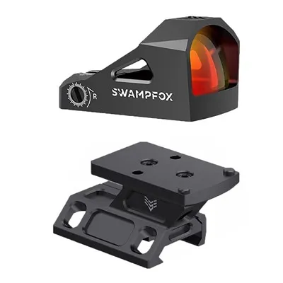 Micro Reflex Rebel Riser Dot Sight Mount & Liberty Red Dot Black