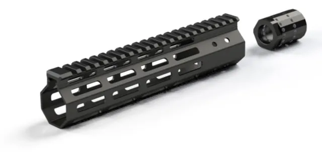 FM Products Gen 2 Ultra Light Free Float AR15 M-LOK Handguard w/ Barrel Nut Black 8.5 in