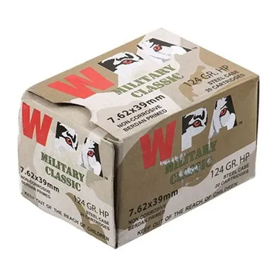 Military Classic HP 7.62x39mm 124gr Hollow Point 20/Box