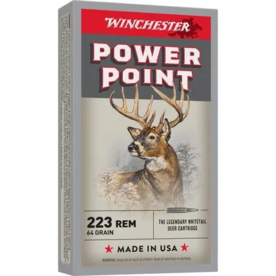 Power-Point 223 Remington 64gr Soft Point Tip 20/Box